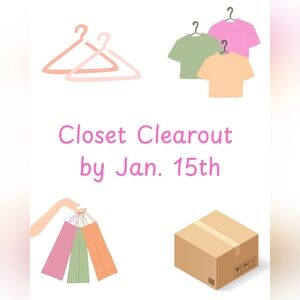 Closet Clearout • Moving Sale